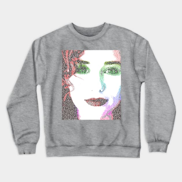 Tori Amos Word Portrait (Cornflake Girl lyrics) Crewneck Sweatshirt by RandomGoodness